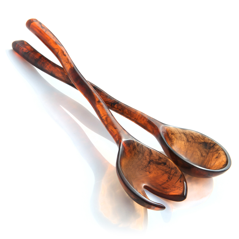 WAVE SALAD SERVER, TORTOIS RES