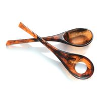 Steelite K2551TOR Cameron Salad Servers, Tortoise, Resin -
12-1/2"