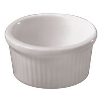 Diversified Ceramics DC845 Fluted Ramekin, White, Ceramic -
4-1/2 oz