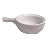 Diversified Ceramics DC26 Handled Onion Soup Bowl/Crock,
White, Ceramic - 13 oz