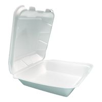 Dolco DF881 Clamshell, 1-Compartment, White, Foam - 8" x 8"
*Discontinued*