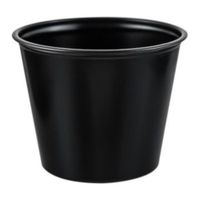 SOLO P550BLK Portion Cup, Black, Polystyrene - 5-1/2 oz