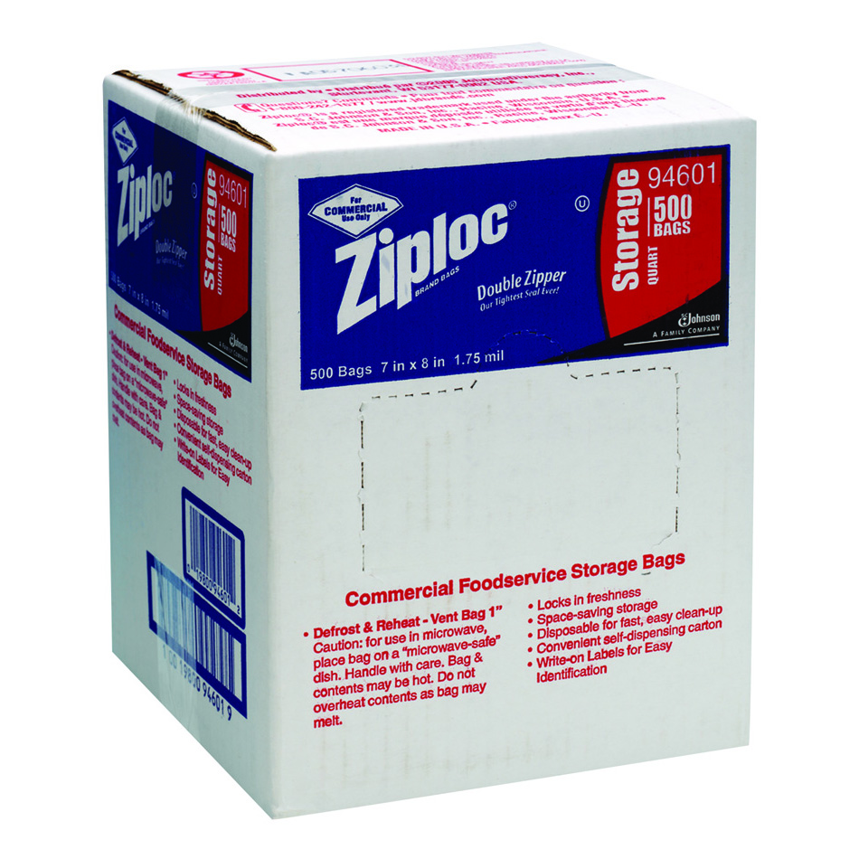 ZIP-LOC STORAGE BAG 1 QT (500)