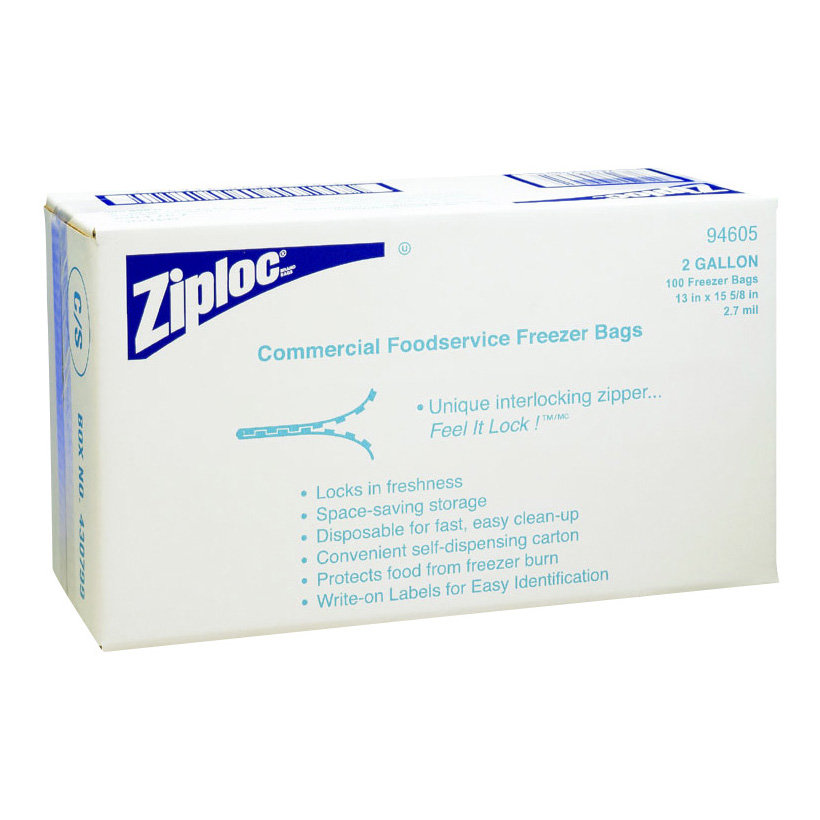 ZIP-LOC FREEZER BAG 2 GAL(100)
