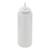 Winco PSW-32 Wide Mouth Squeeze Bottle, Clear, Plastic - 32
oz