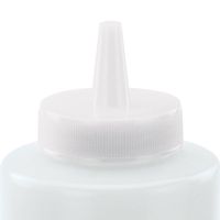 Winco PSW-C-LID Squeeze Bottle Top, Wide-Mouth, White,
Plastic - Fits 16, 24, 32 oz