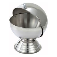Winco SBR-30 Roll-Top Lid Sugar Bowl, Stainless Steel - 20
oz