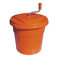 Dynamic E004 Manual Salad Spinner W/Sealed Cover, Orange,
Plastic - 5 gal