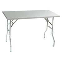 Eagle T2448F Lok-n-Fold Folding Table, Stainless Steel - 48"
x 24"