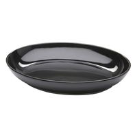 Elite Global Solutions M1513OV-B Classic Coupe Platter,
Black, Melamine - 15" x 13" x 2-1/4"; 3-1/4 qt