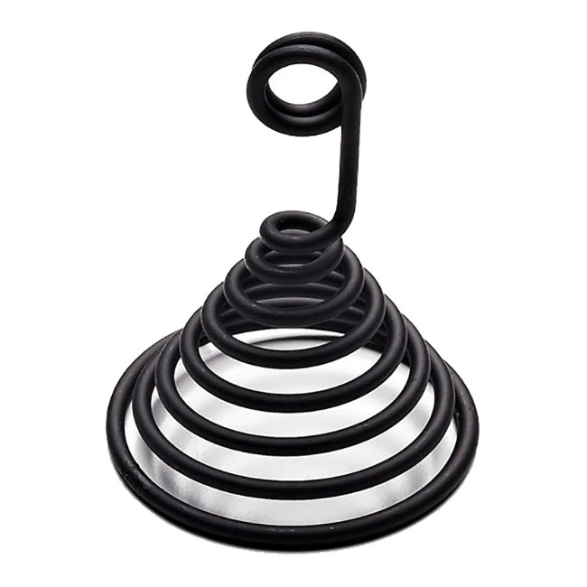 3" SPIRAL TAG HOLDER BLACK