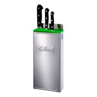 Edlund KR-50G Certified Color-Coded Knife Rack, Green,
Stainless Steel - 12" x 6" x 2-5/8"