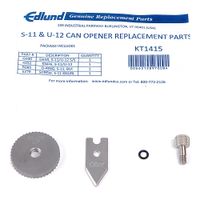 Edlund KT1415 U-12/S-11 Replacement Parts Kit, Stainless
Steel - 4 pc
