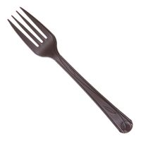 Eco-Products CGVFKBR500CP Compostable Fork, Brown, CPLA - 7"