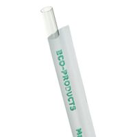 Eco-Products EP-ST770 Compostable Straw, Wrapped, 5MM,
Clear, PLA - 7-3/4"