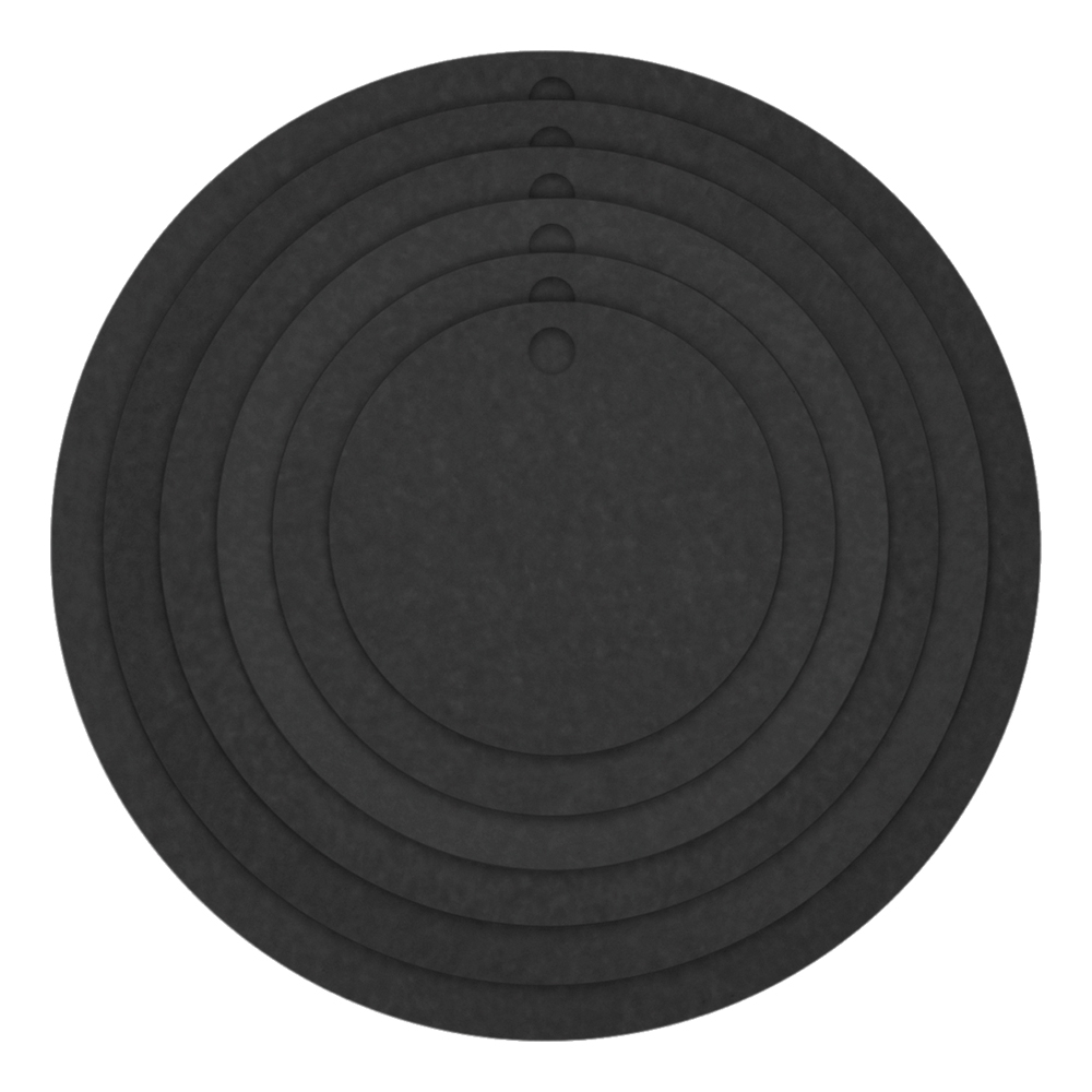 14" RND PIZZA BOARD SLATE (4)