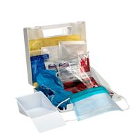 First Aid Concepts 214-U/FAO Wall-Mount Bloodbourne Pathogen
& Bodily Fluid Spill Kit - 24 pcs