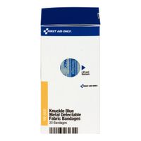 First Aid Concepts FAE-3030 Knuckle Metal Detectable
Bandages, Blue, Fabric - 20 pcs