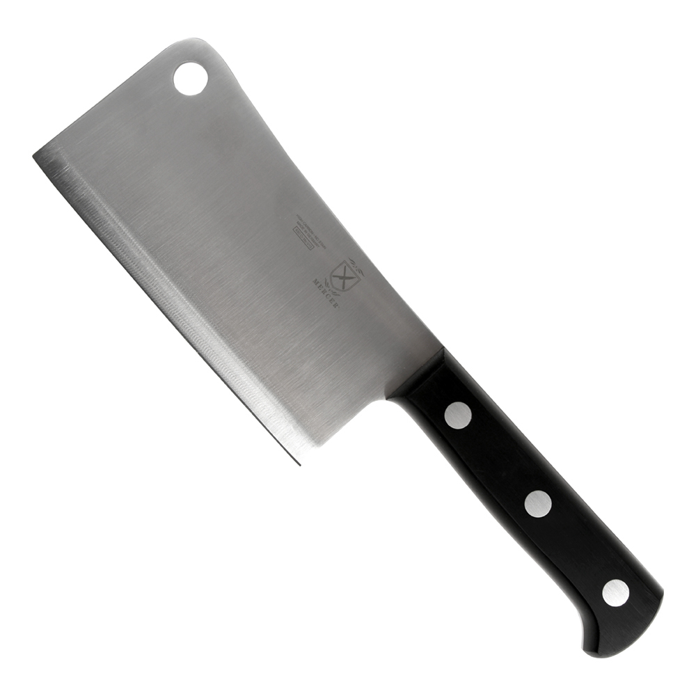 Mercer Culinary M14706 Cleaver, Black, Steel/POM - 6 - Bargreen Ellingson