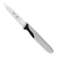 Mercer Culinary M19901 Millennia Serrated Edge Paring Knife,
Gray, Stainless Steel/Rubber - 3"