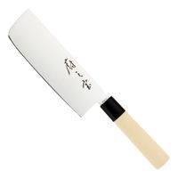 Mercer Culinary M24307PL Asian Collection Nakiri Knife,
Beige, Stainless Steel/Santoprene - 7"