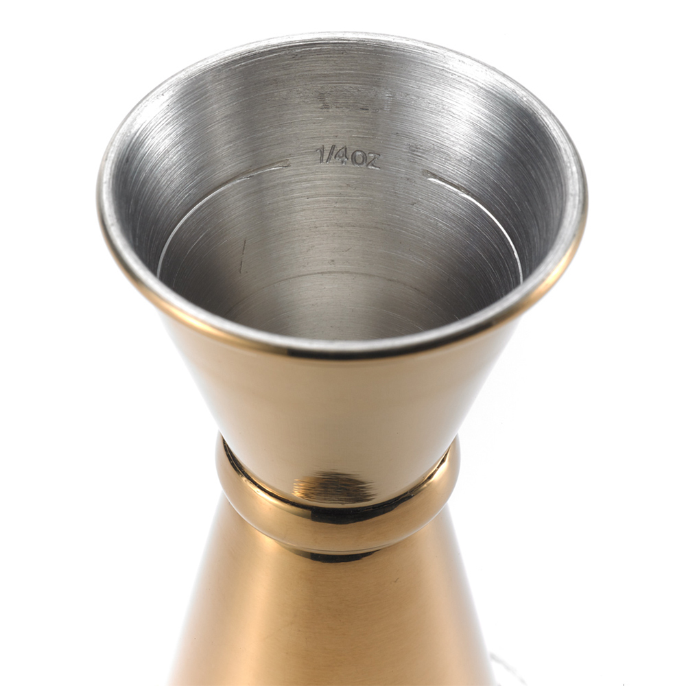 JIGGER, 1/2 3/4 OZ GOLD BARFLY