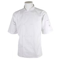 Mercer Culinary M60013WHM Millennia Shirt, White,
Poly-Cotton - Medium