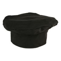 Mercer Culinary M60110BK Millennia Chefs Hat, Black,
Poly-Cotton
