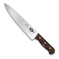 Victorinox 5.2030.25 Wavy Edge Chef's Sandwich Knife,
Stainless Steel, Rosewood Handle - 10"