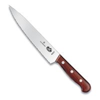 Victorinox 5.2030.19 Chef's Knife, Wavy Edge, Stainless
Steel, Rosewood Handle - 7-1/2"