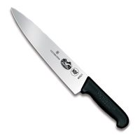 Victorinox 5.2003.25-X5 Chef's Knife, Black, Stainless
Steel, Fibrox Handle - 10"