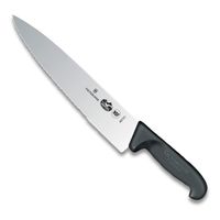 Victorinox 5.2033.25 Wavy Edge Chef's Knife, Black,
Fibrox/Stainless Steel - 10"