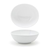 Front of the House DBO058WHP23 Ellipse Bowl, White,
Porcelain - 10 oz