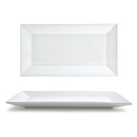 Front of the House DDP000WHP22 Kyoto Rectangle Plate, White,
Porcelain - 13" x 7"