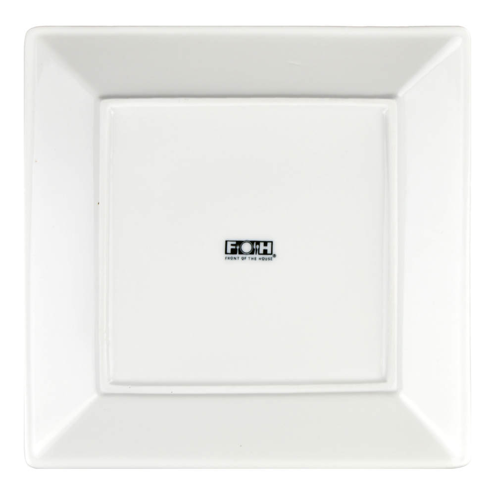 9" SQ PLATE WHT KYOTO (.5)
