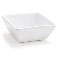 Front of the House DSD026WHP13 Tall Square Kyoto Dish,
White, Porcelain - 4 oz