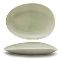 Front of the House SPT055GYP20 Tides Platter, Pumice,
Porcelain - 14-1/2" x 10-1/2" x 2-1/4"