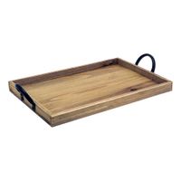 Front of the House SPT058NAW21 Rustic Wood Serving Sheet
Pan, Rectangular, Wood - 9" x 13"