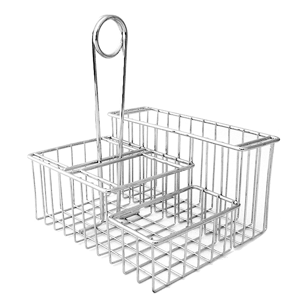4 COMPARTMENT CADDY CHROME