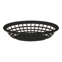 G.E.T. Enterprises OB938BK Multi-Tasking Oval Basket, Black,
Plastic - 6 x 9-1/2"