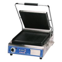 Globe GSG14D Panini/Sandwich Grill, Stainless Steel - 120V