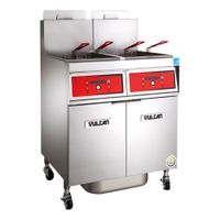 Vulcan 4VK45AF POWERFRY5 FOUR BATTERY GAS FRYER WITH
KLEENSCREEN PLUS, STAINLESS STEEL, ANALOG KNOB CONTROL - 45
LBS