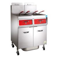 Vulcan 4VK85AF POWERFRY5 FOUR BATTERY GAS FRYER WITH
KLEENSCREEN PLUS, STAINLESS STEEL, ANALOG KNOB CONTROL - 85
LBS