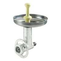 Hobart 12TINCEPAN #12 Tin Chopper Attachment w/ Round Pan,
Stainless Steel - 12" x 1-3/4"
