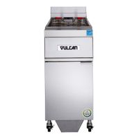 Vulcan 1ER50AF ER Series Twin Fryer w/ KleenScreen Plus
Filtration System, Electric, Stainless Steel- 50 lb capacity
per vat, 208V