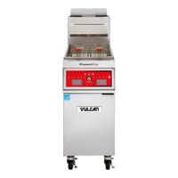 Vulcan 1VK45AF POWERFRY5 FREE STANDING GAS KITCHEN FRYER,
STAINLESS STEEL, SOLID STATE ANALOG KNOB CONTROL
(W/FILTRATION) - 45 LBS