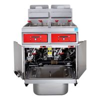 Vulcan 2VK85AF POWERFRY5 TWO BATTERY GAS FRYER WITH
KLEENSCREEN PLUS, STAINLESS STEEL, ANALOG KNOB CONTROL - 85
LBS
