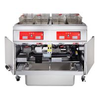 Vulcan 3ER85AF Three Battery Free Standing Electric Fryer,
Stainless Steel, Analog Controls (w/ KleenScreen PLUS) - 85
lbs