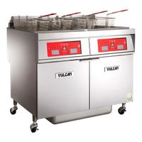 Vulcan 3VK45AF POWERFRY5 THREE BATTERY GAS FRYER WITH
KLEENSCREEN PLUS, STAINLESS STEEL, ANALOG KNOB CONTROL - 45
LBS