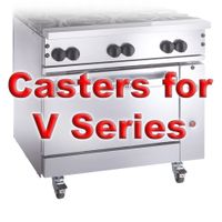 Vulcan CASTERSRR4 Set of (4) Casters for use with V Series
Ranges, w/ locks- 5"
